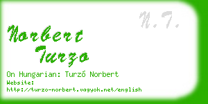 norbert turzo business card
